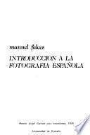 Introducción a la fotografía española
