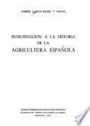 Introducción a la historia de la agricultura española
