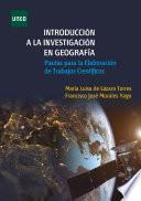 Introducción a la Investigación en Geografía