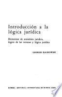 Introducción a la lógica juridica