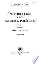 Introducción a los estudios políticos: Teoría política