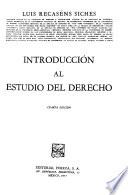 Introducción al estudio del derecho