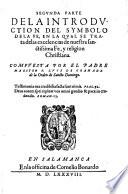 Introduction del symbolo de la fe, etc
