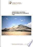 Inventario nacional de recursos de estroncio 1989