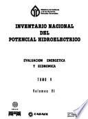 Inventario nacional del potencial hidroeléctrico