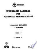 Inventario nacional del potencial hidroeléctrico