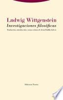 Libro Investigaciones filosóficas