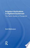 Libro Irrigation Horticulture In Highland Guatemala