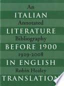Italian Literature Before 1900 in English Translation