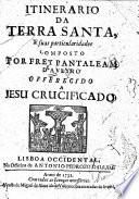 Itinerario da terra santa e suas particularidades