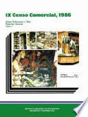 IX Censo comercial 1986. Datos referentes a 1985. Resumen general. Tomo I