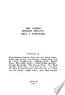 José Antonio Escalona-Escalona, poeta y antologista