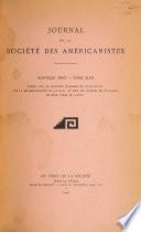 Journal de la Société des américanistes