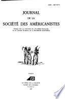 Journal de la Société des américanistes