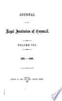 Journal of the Royal Institution of Cornwall