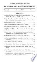 Journal of the Society for Industrial and Applied Mathematics