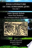 Judeo-spanish Ballads from Oral Tradition