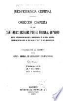 Jurisprudencia criminal