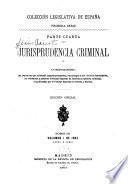 Jurisprudencia criminal