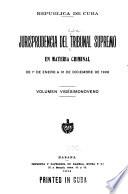 Jurisprudencia del Tribunal Supremo