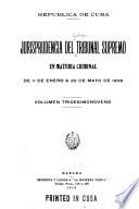 Jurisprudencia del Tribunal supremo