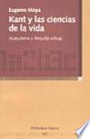 Kant y las ciencias de la vida