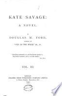 Kate Savage: a Novel