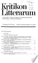 Kritikon Litterarum