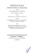 Kritische Bemerkungen über kastilische (und portugiesische) Literatur und spanische (und portugiesische) Schriftsteller