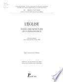 L'Eglise dans l'architecture de la Renaissance