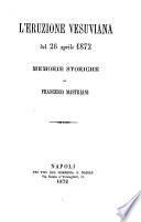 L'eruzione del ventisei aprile 1872