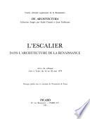 L'Escalier dans l'architecture de la Renaissance
