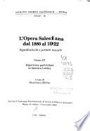 L'Opera salesiana dal 1880 al 1922: Esperienze particolari in America Latina