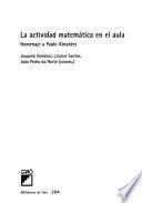 La actividad matemática en el aula