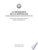 La búsqueda de la nostalgia