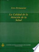 La calidad de la atención de la salud