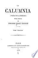 La calúmnia, páginas de la desgrácia