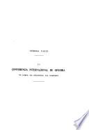 La conferencia internacional de Ginebra