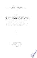 La crisis universitaria