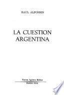 La cuestión argentina