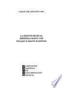 La edición musical española hasta 1936
