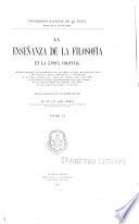 La enseñanza de la filosofía en la época colonial
