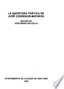 La escritura poética de José Corredor-Matheos