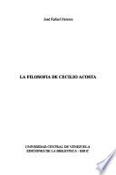 La filosofía de Cecilio Acosta