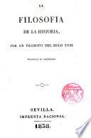 La Filosofía de la Historia por un filósofo del siglo XVIII