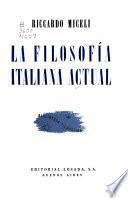 La filosofía italiana actual
