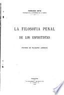 La Filosofía penal de los espiritistas