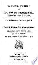 La Gioventu d'Enrico V, ossia, La bella tabernara