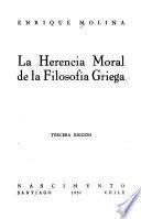 La herencia moral de la filosofía griega