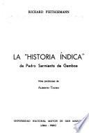 La Historia índica de Pedro Sarmiento de Gamboa